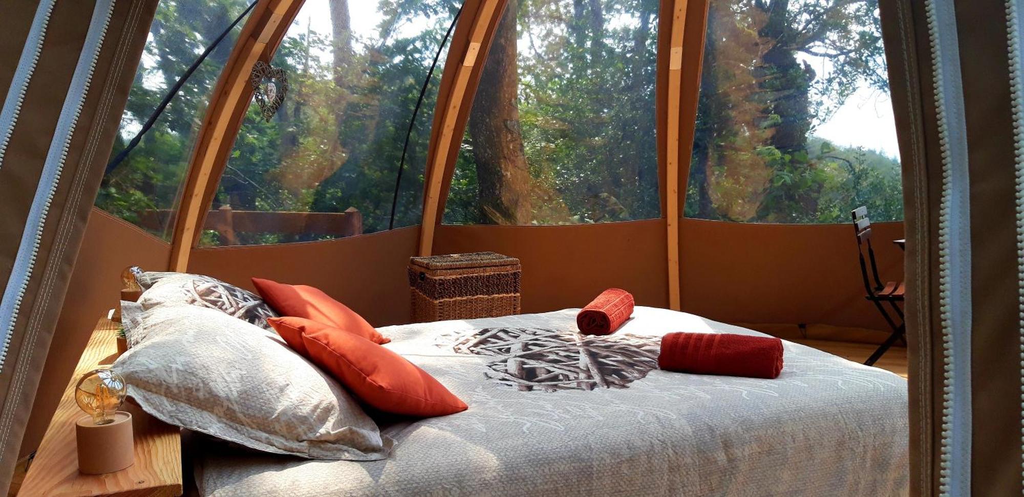 Le Mobil'Dome A Marie Hotel Cambounes ภายนอก รูปภาพ