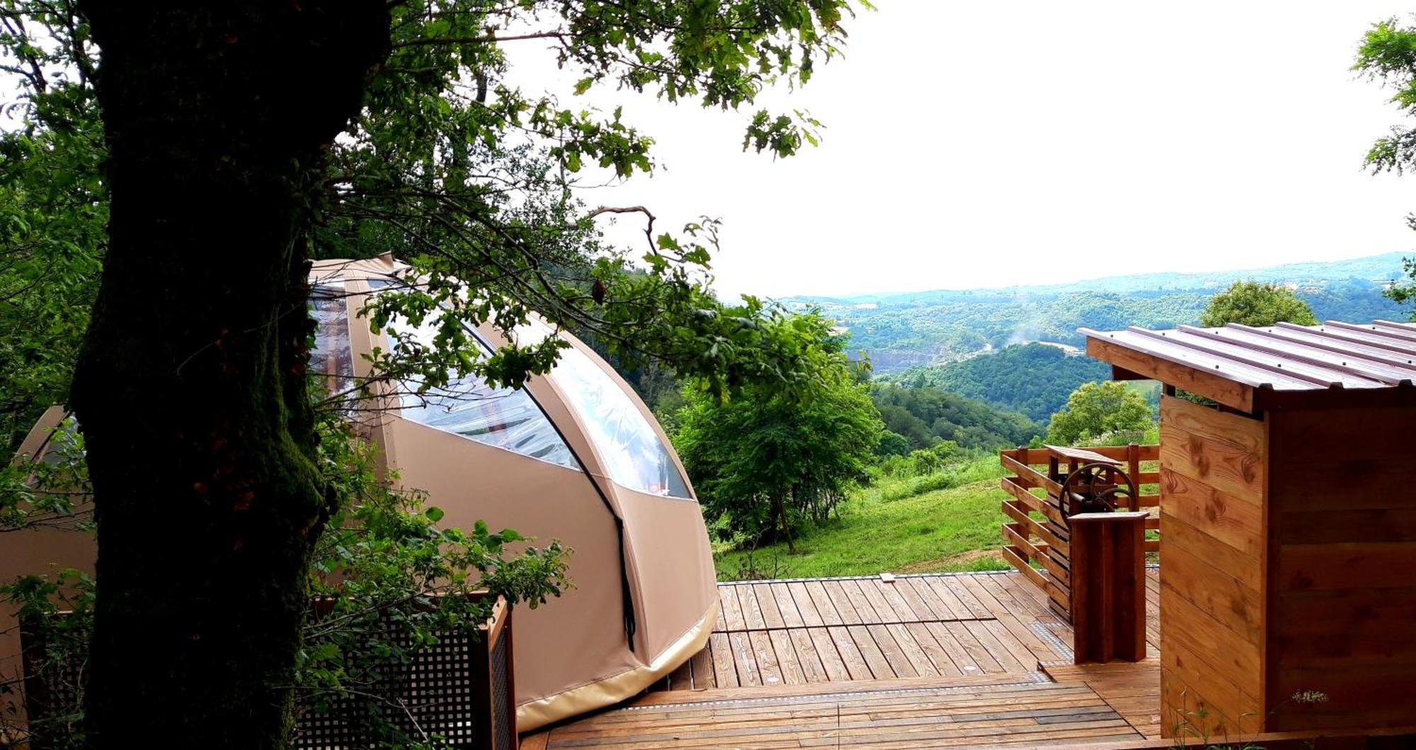 Le Mobil'Dome A Marie Hotel Cambounes ภายนอก รูปภาพ