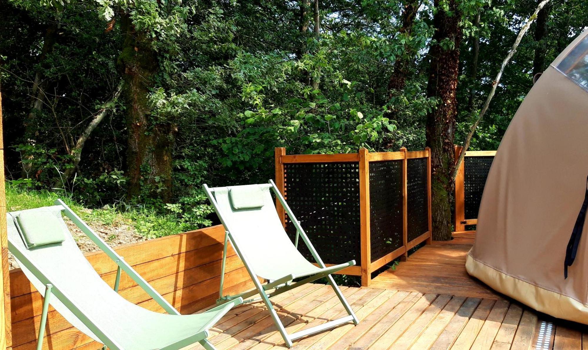 Le Mobil'Dome A Marie Hotel Cambounes ภายนอก รูปภาพ