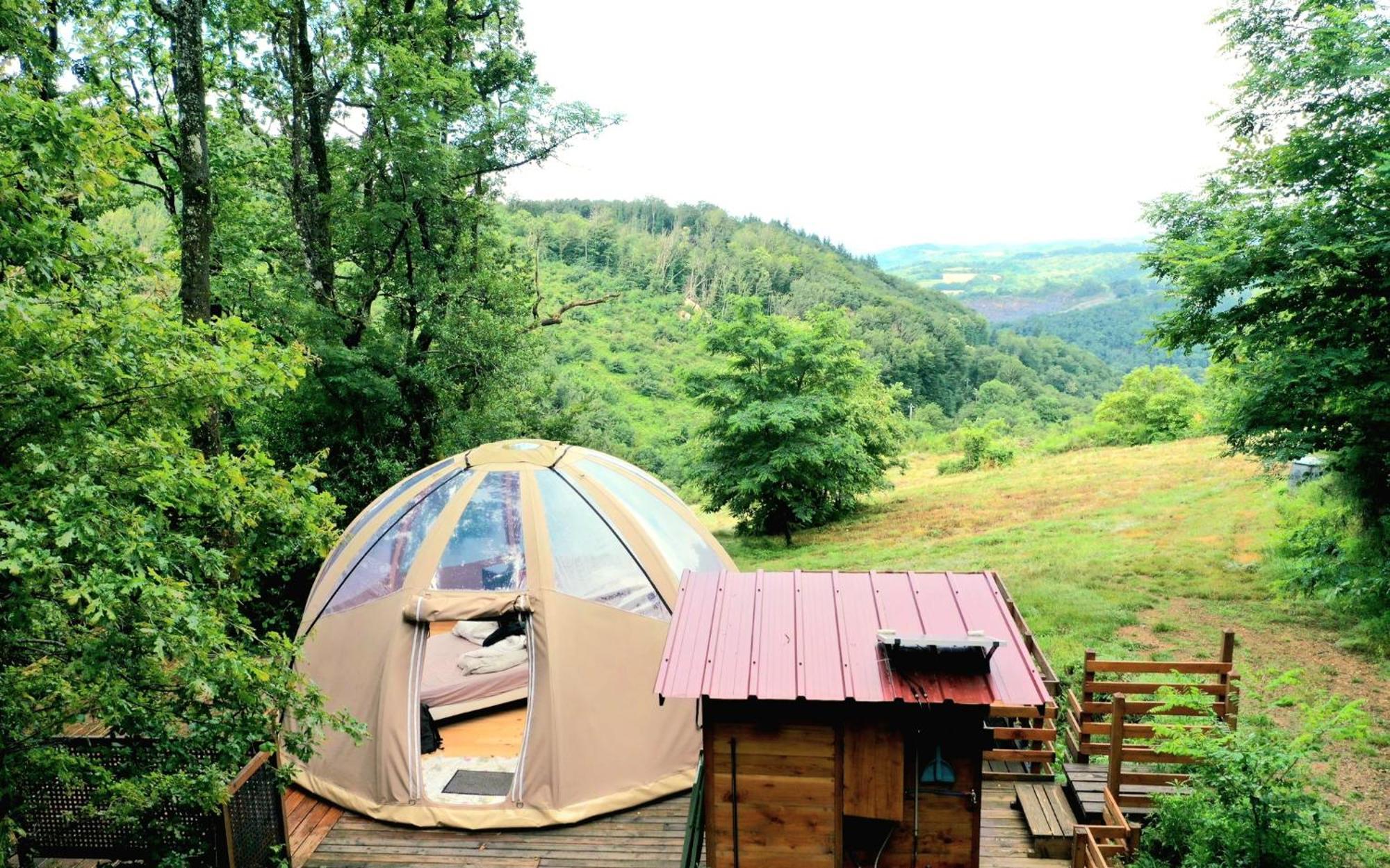 Le Mobil'Dome A Marie Hotel Cambounes ภายนอก รูปภาพ