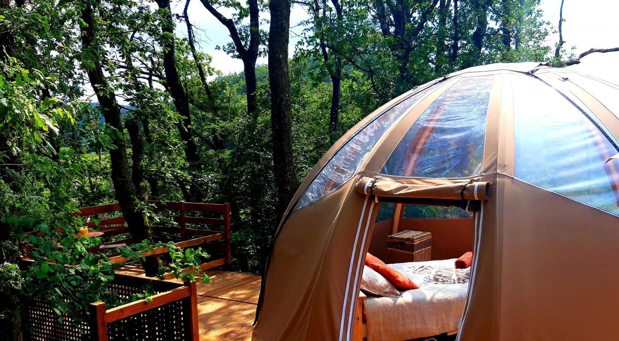 Le Mobil'Dome A Marie Hotel Cambounes ภายนอก รูปภาพ