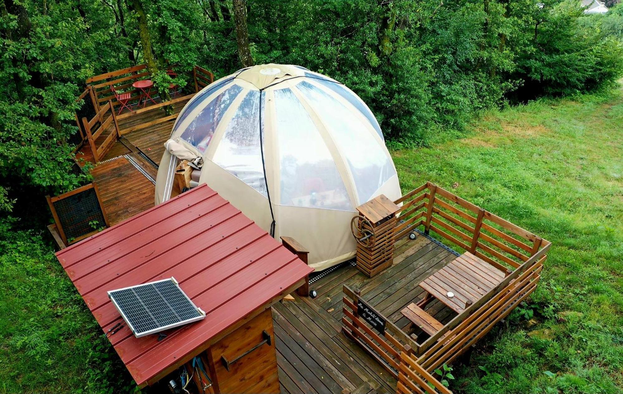 Le Mobil'Dome A Marie Hotel Cambounes ภายนอก รูปภาพ